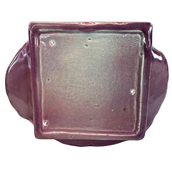 RARE Vtg Pilgrim Colonial Quaker Ceramic 11" Cookie Jar Thanksgiving Purple Plum - Picture 7 of 7